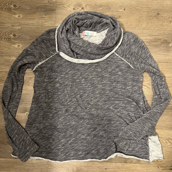 Free People Tops - Like New Free People Beach Oversized Cowl Neck Top Size M/L